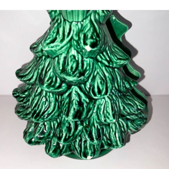 Vintage ceramic Christmas Tree napkin holder - Picture 5 of 5